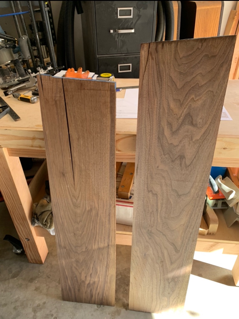 The walnut boards I’m using for this case.